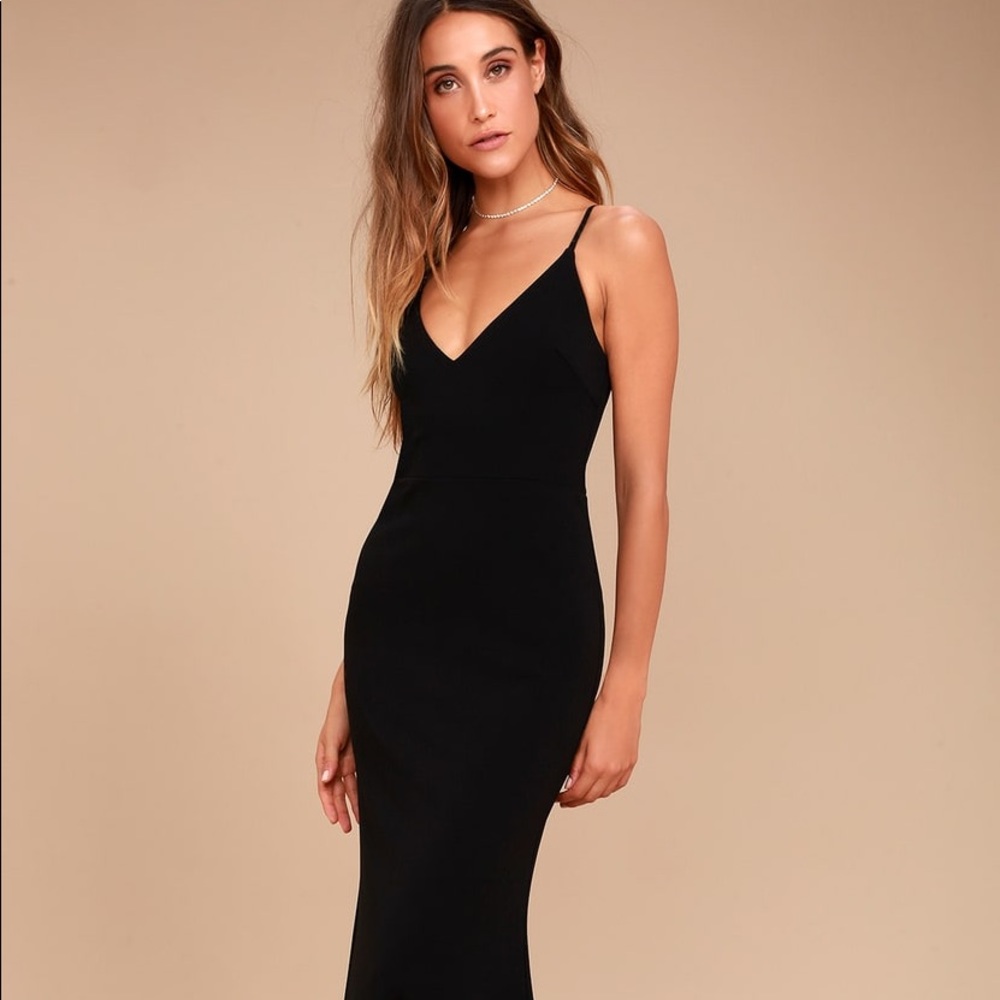 Lulu’s Black Infinite Glory Dress